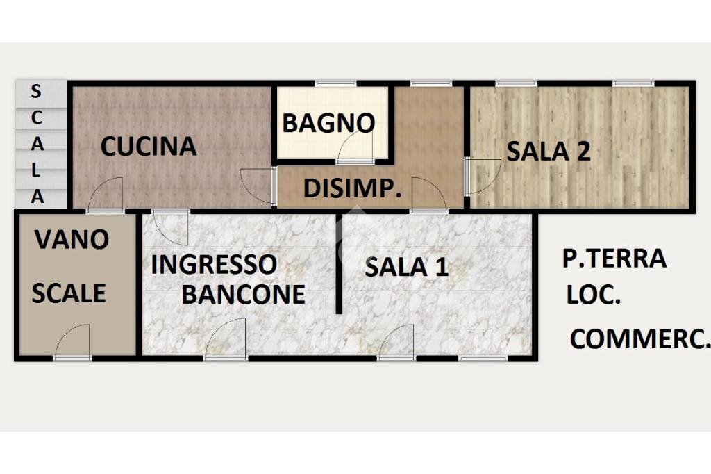 Appartamento Via Montegrappa, Ronco Scrivia - planimetria 1