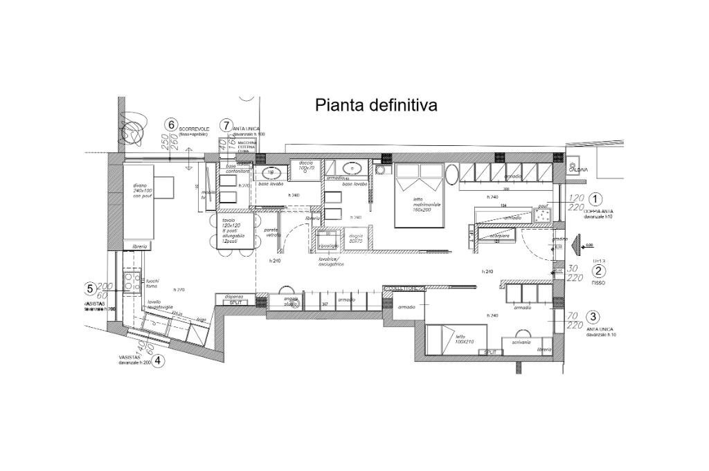 Trilocale Via Sogliani, Opera - planimetria 1