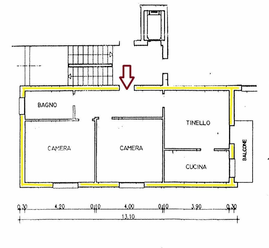 Appartamento Casalecchio di Reno - planimetria 1