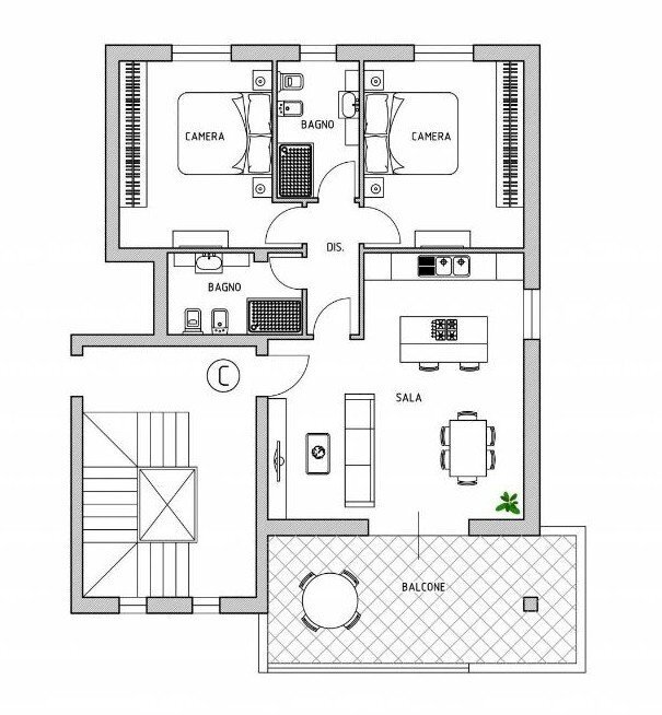 Appartamento Nonantola - planimetria 1