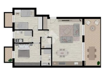 Three-room apartment Via Papa Giovanni XXIII, Rescaldina - photo 24