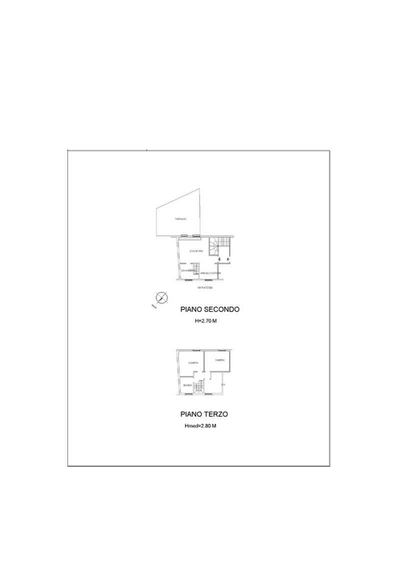 Planimetria - Quadrilocale via Piacenza, Chiavari - planimetria 1