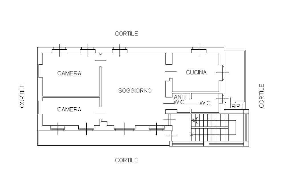 Four-room apartment Via Trento, Giaveno - floor plans 1
