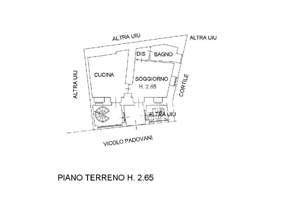 Quadrilocale Vicolo Padovani, Giaveno - planimetria 1