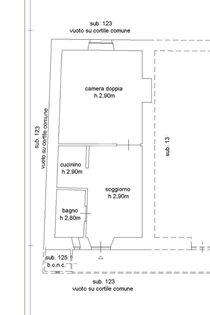 Bilocale Via vittorio veneto, Usseglio - planimetria 1