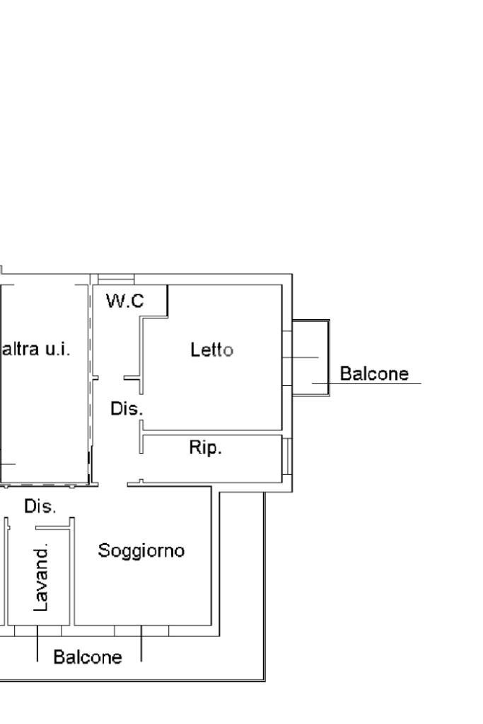 Trilocale Via Campania, Cervia - planimetria 1