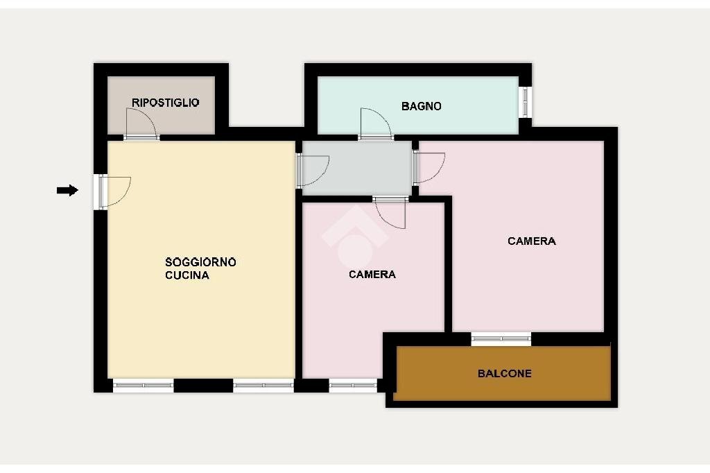 Trilocale Via Cascina Valera, Pessano con Bornago - planimetria 1