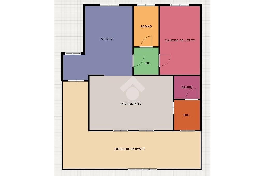 Portion of a house Via Cornaredo, Rho - floor plans 1