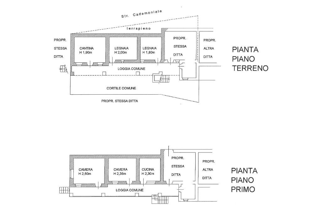 Rustico Via Alpi, Castelnuovo Nigra - planimetria 1