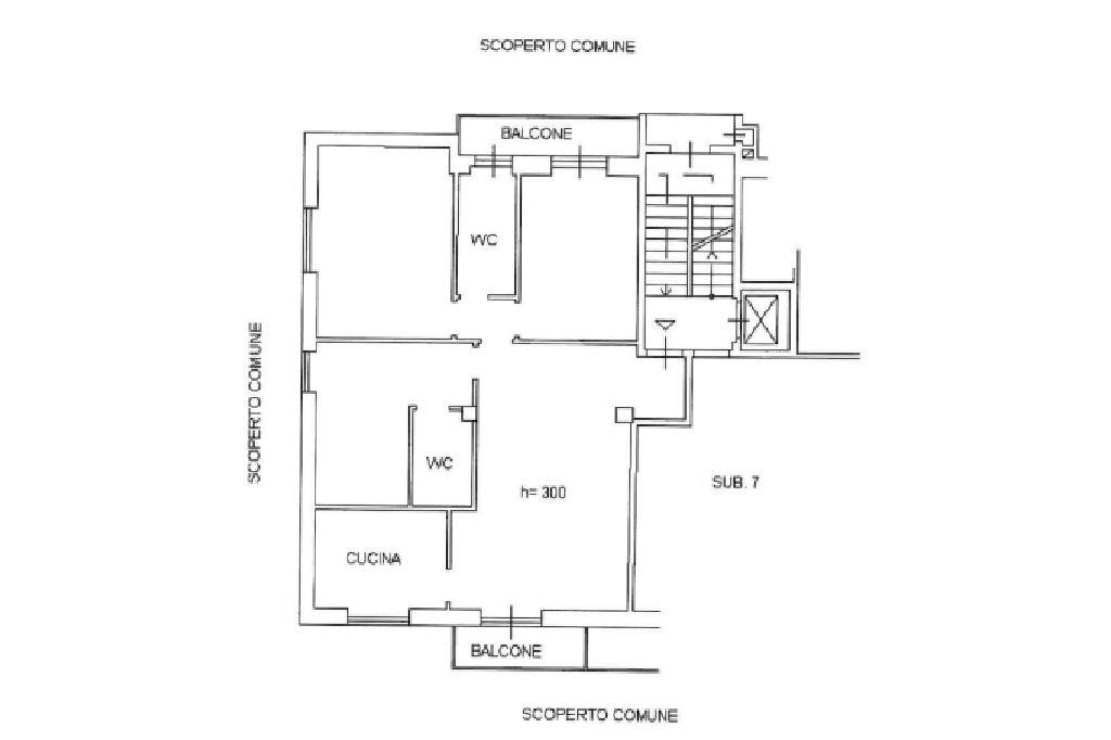 Four-room apartment Viale Italia, Lainate - floor plans 1