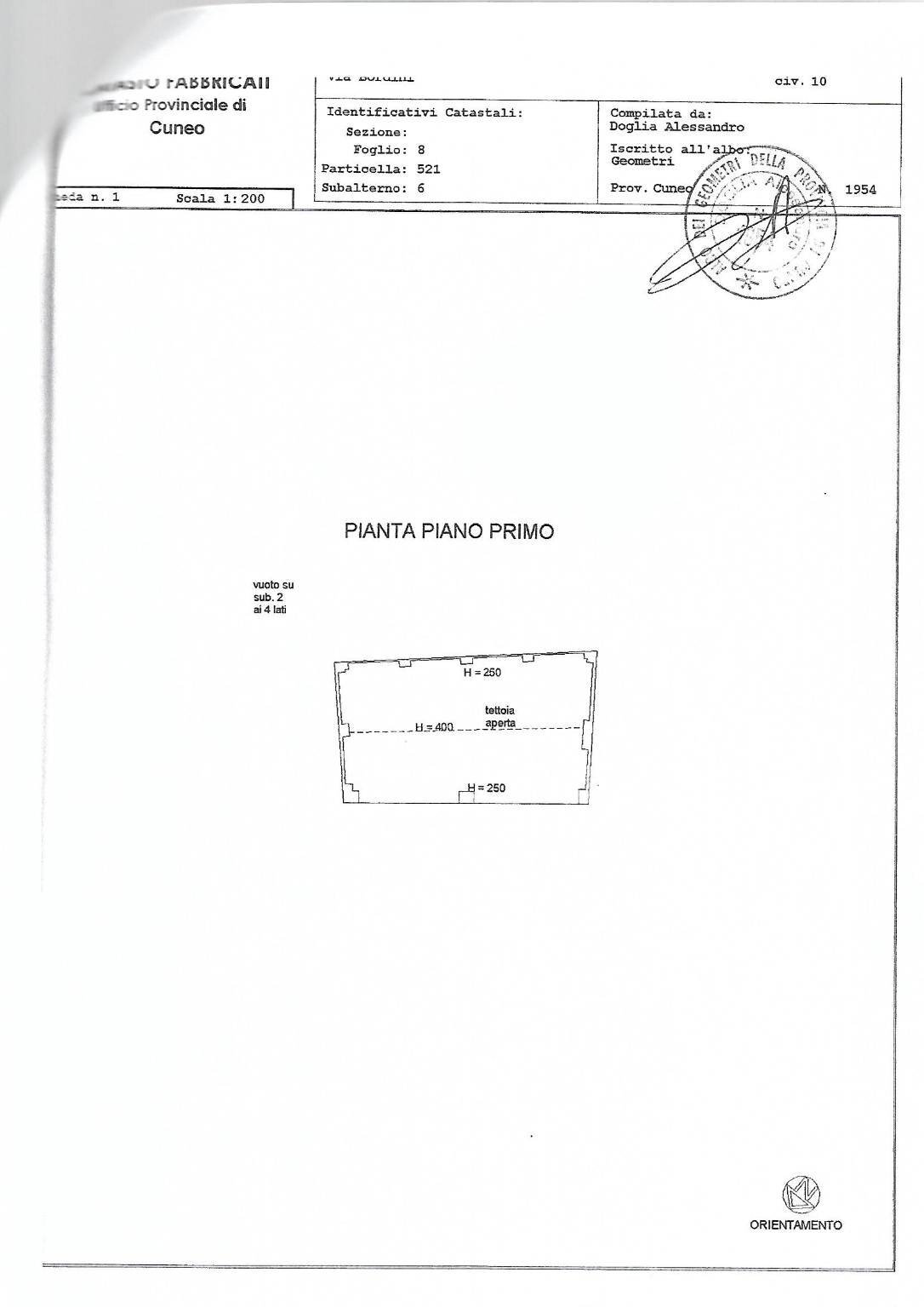 Rustic via Bordini, 8, Neive - floor plans 1
