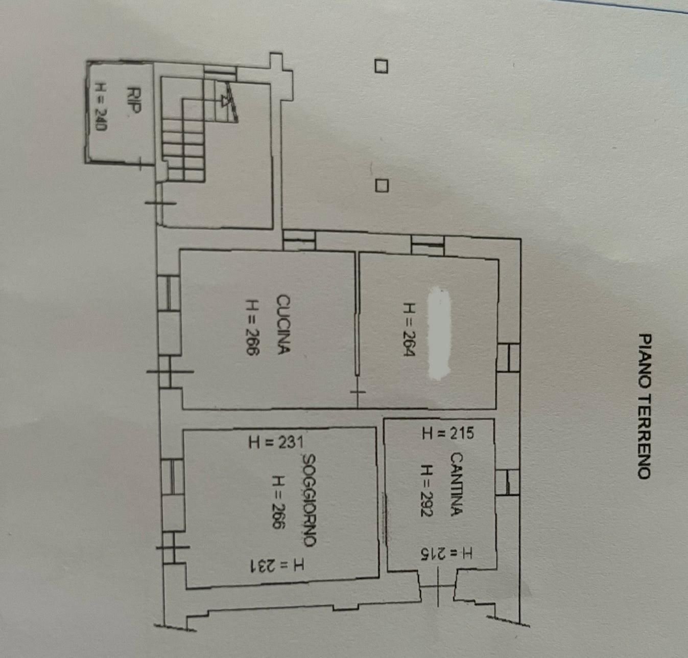 Rustico via Mondovì, Rocca de' Baldi - planimetria 1