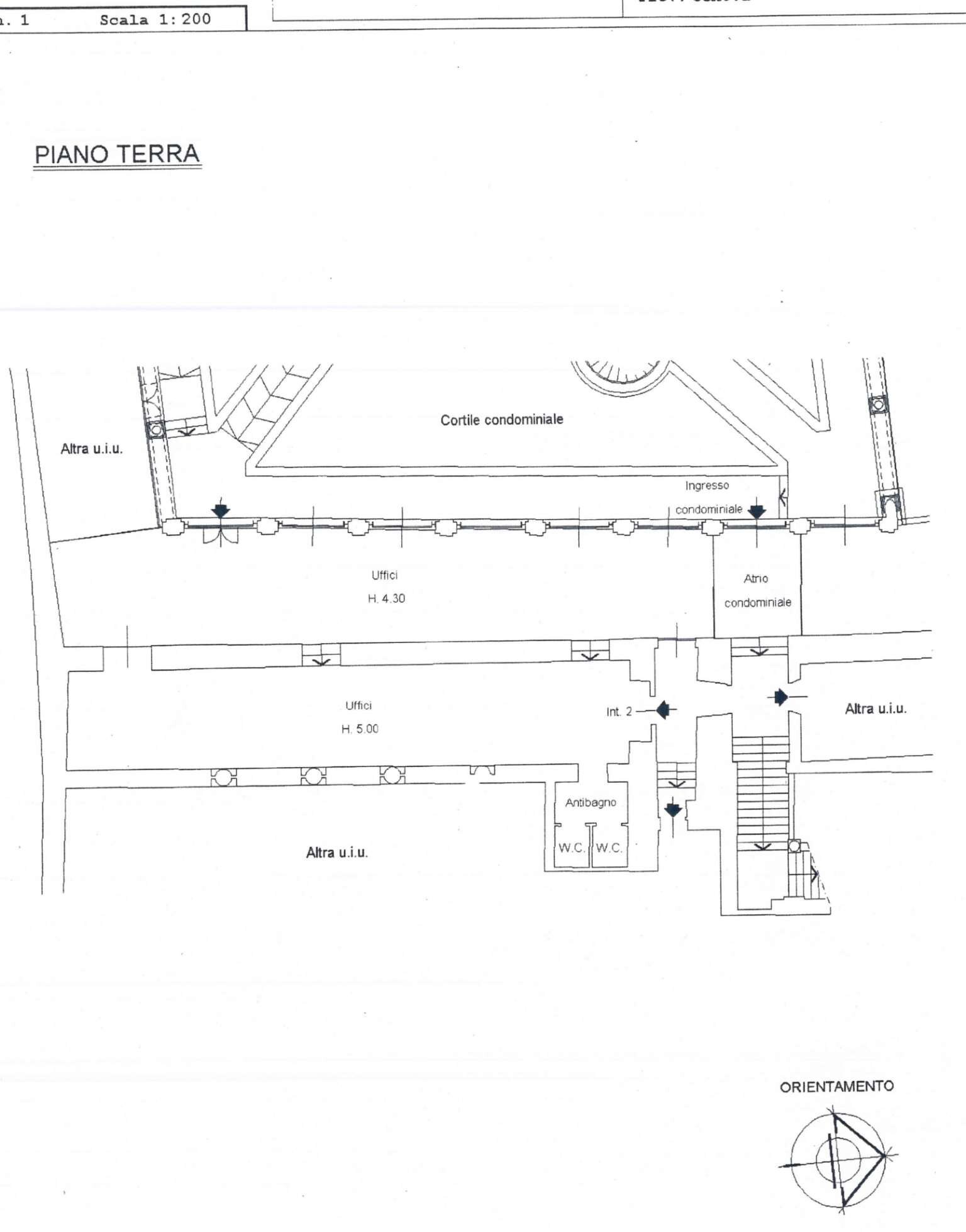 ufficio di rappresentanza in locazione contratto 6 - Ufficio via San Bartolomeo degli Armeni, Genova - planimetria 1