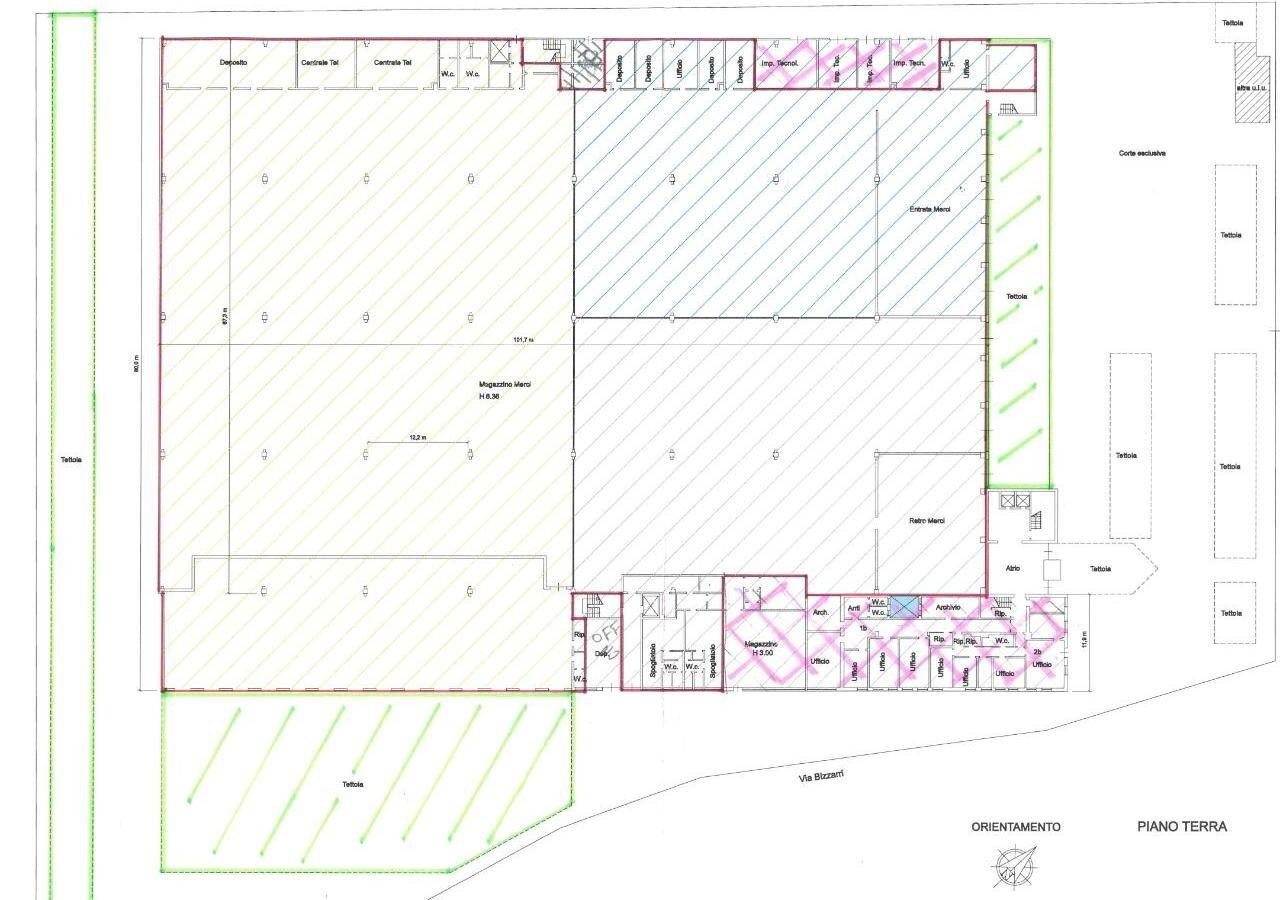 Capannone Casalecchio di Reno - planimetria 1
