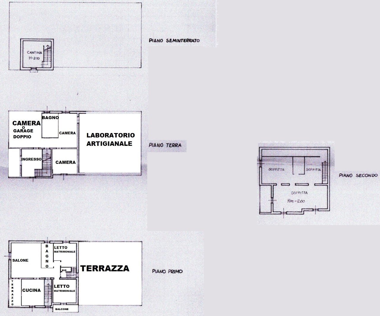 Villa Unifamiliare Rivergaro - planimetria 1