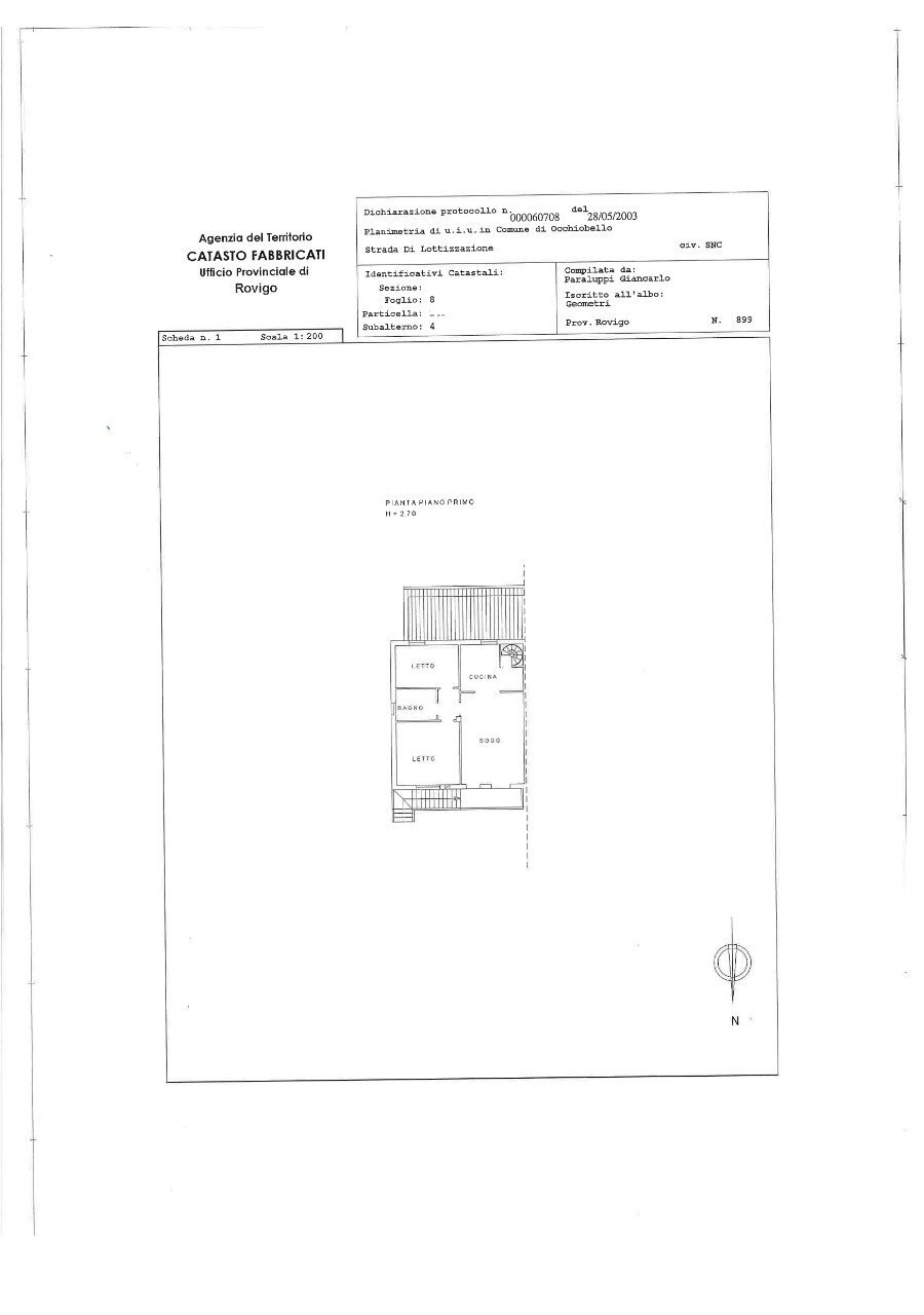 Apartment Occhiobello - floor plans 1