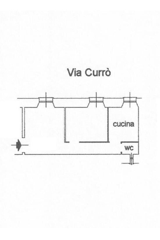 Bilocale via Curro', 10, Genova (zona Sampierdarena) - planimetria 1
