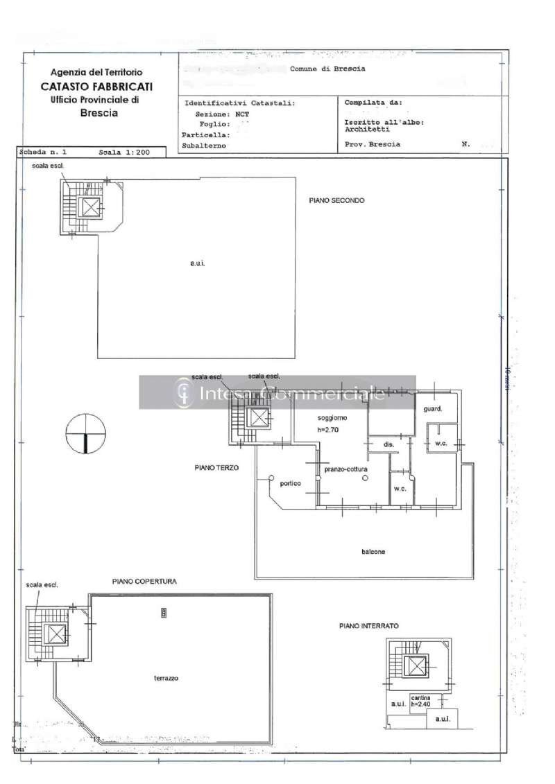 planimetria app - Attico Brescia - planimetria 1