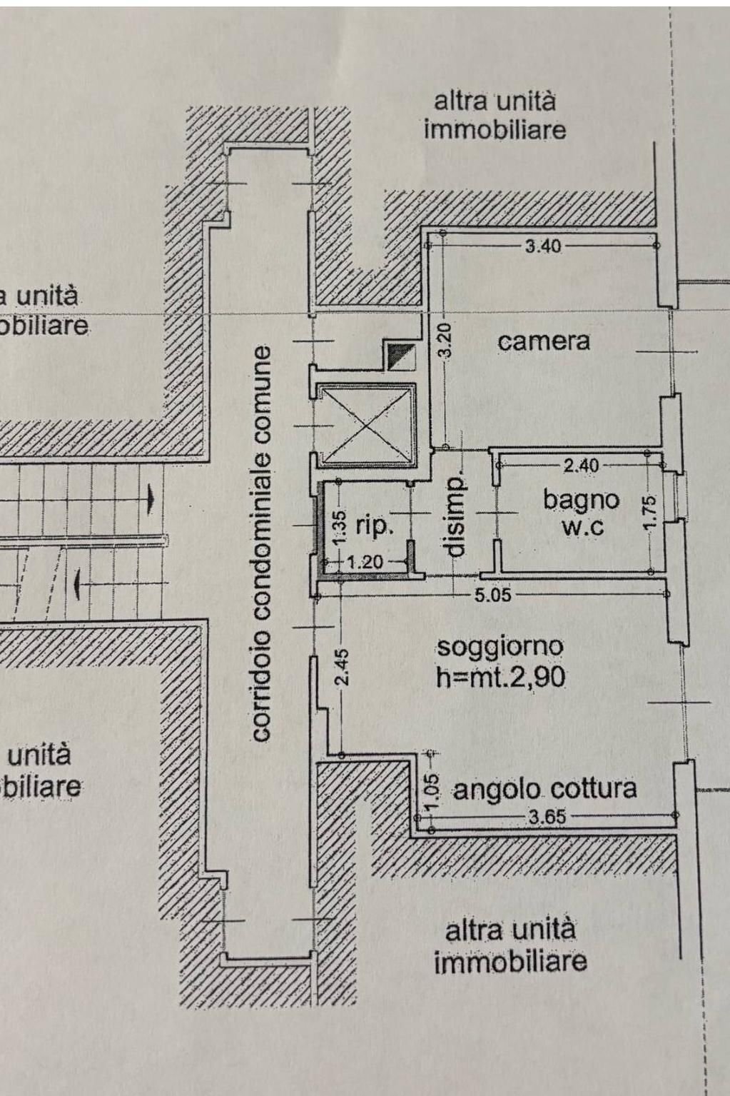 Bilocale via Aurelia, 494, Loano - planimetria 1