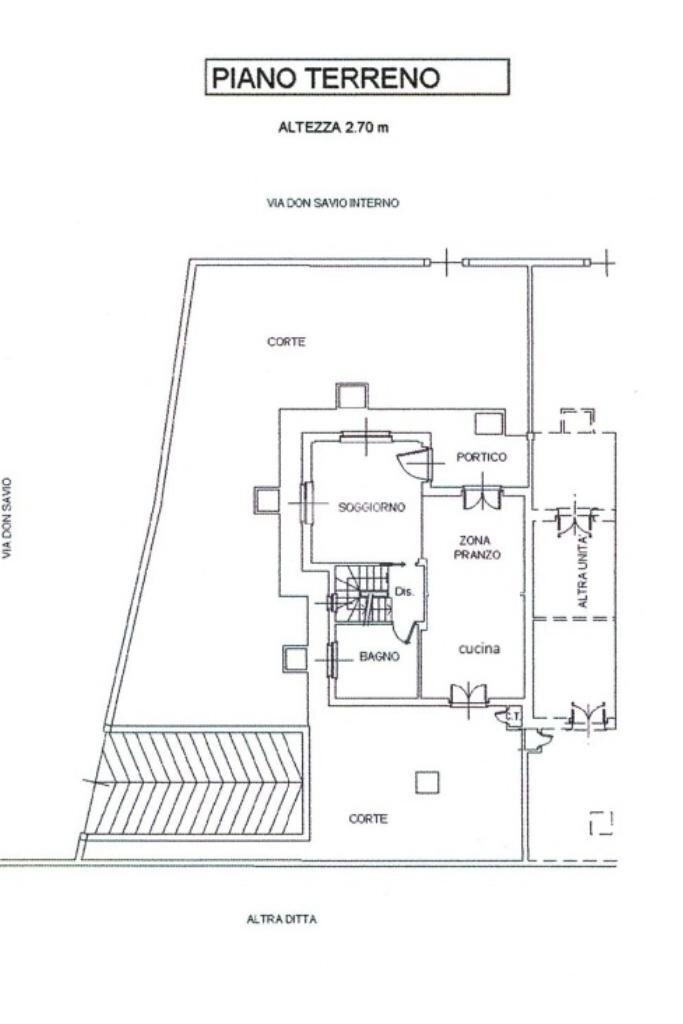 Porzione di casa Via don savio, Reano - planimetria 1
