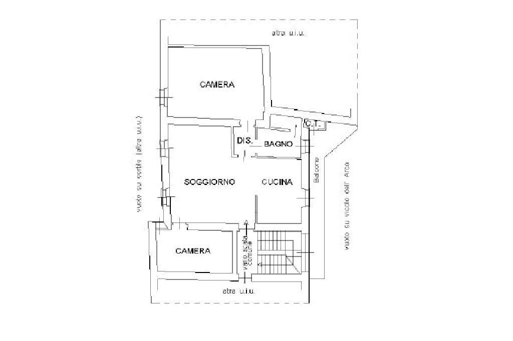 Appartamento Vicolo dell'arco, Chivasso - planimetria 1