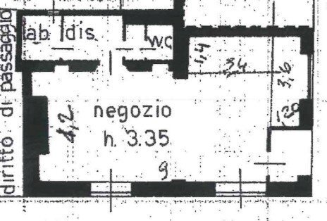 Shop corso Cavour 49, Borgomanero - floor plans 1