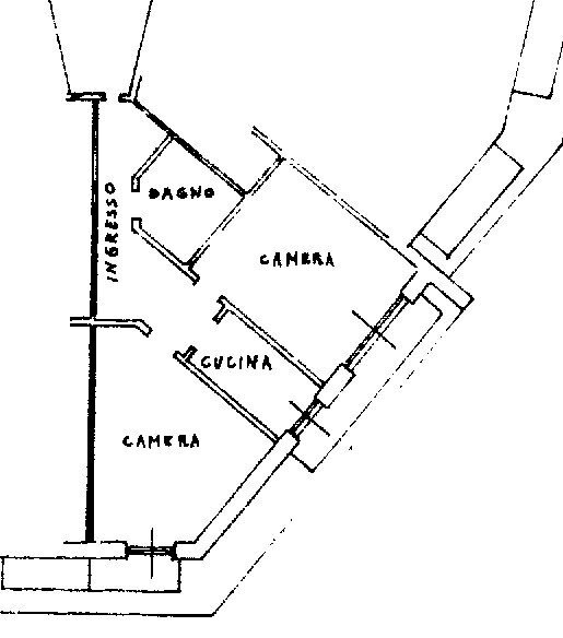 Bilocale via Giuseppe Augusto Levis, 40, Chiomonte - planimetria 1