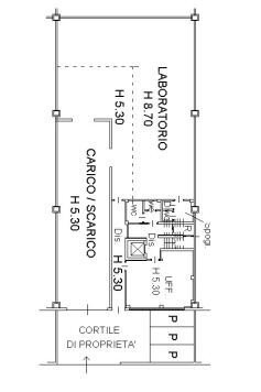 Capannone viale Europa, Cusago - planimetria 1