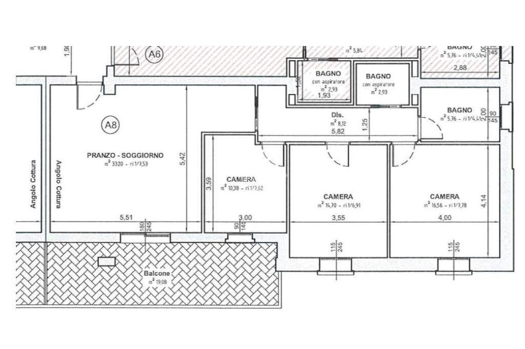 Four-room apartment Via Botticelli, Castellarano - floor plans 1
