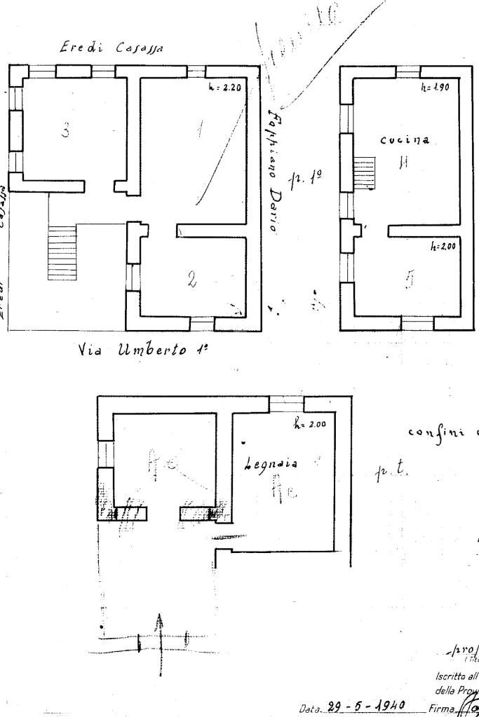 Casa semi indipendente Via Umberto I, Cicagna - planimetria 1