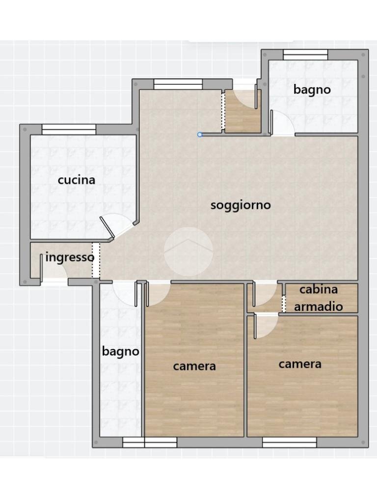 Quadrilocale Via Cellini, Nichelino - planimetria 1