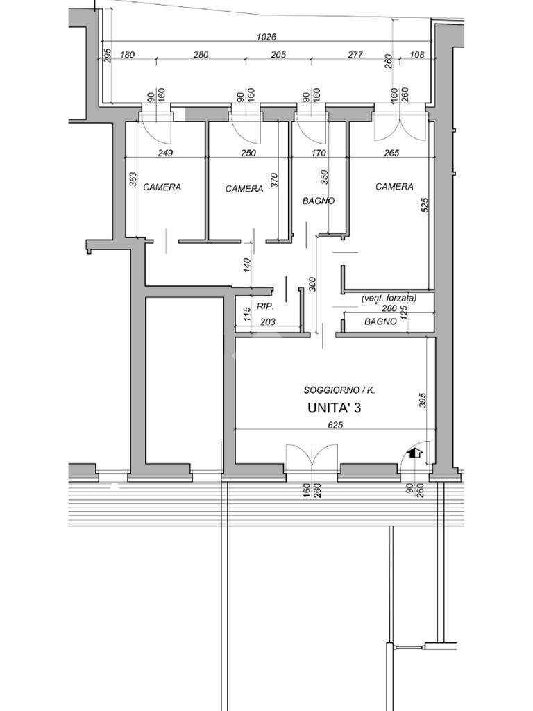 Quadrilocale Via Chieri, Pino Torinese - planimetria 1