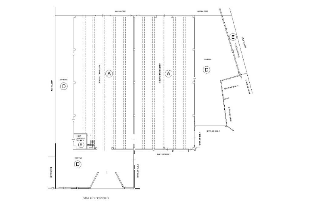 Capannone Via Ugo Foscolo, Galliate - planimetria 1