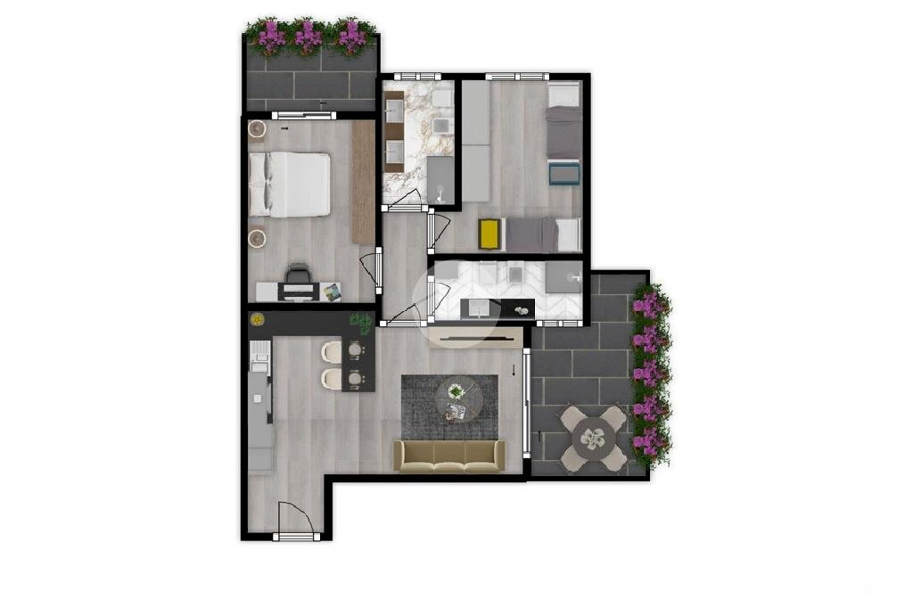 Trilocale Via Trieste, Santo Stefano Ticino - planimetria 1