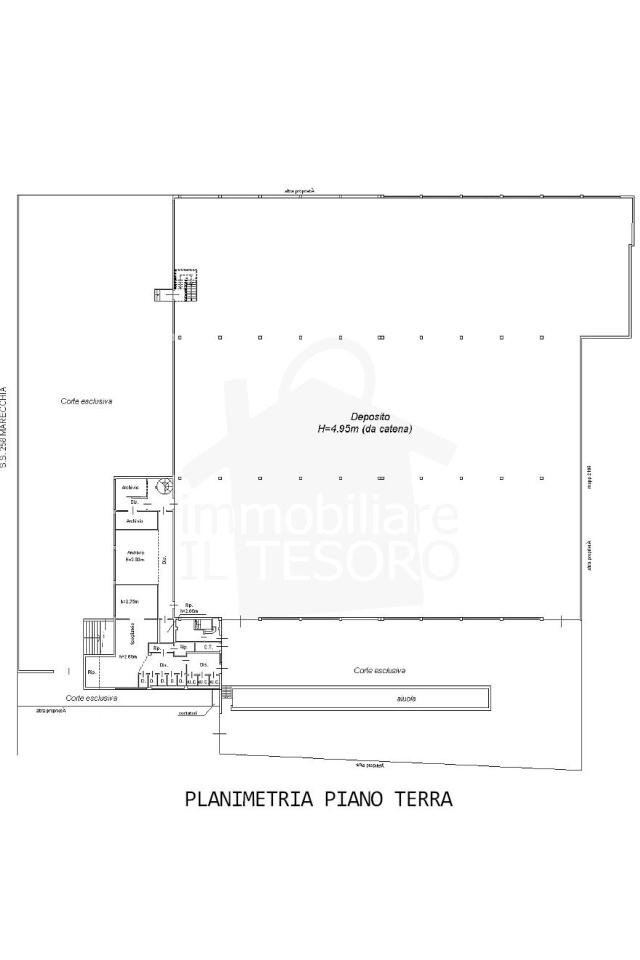 Capannone via Statale Marecchia, 34, Verucchio - planimetria 1