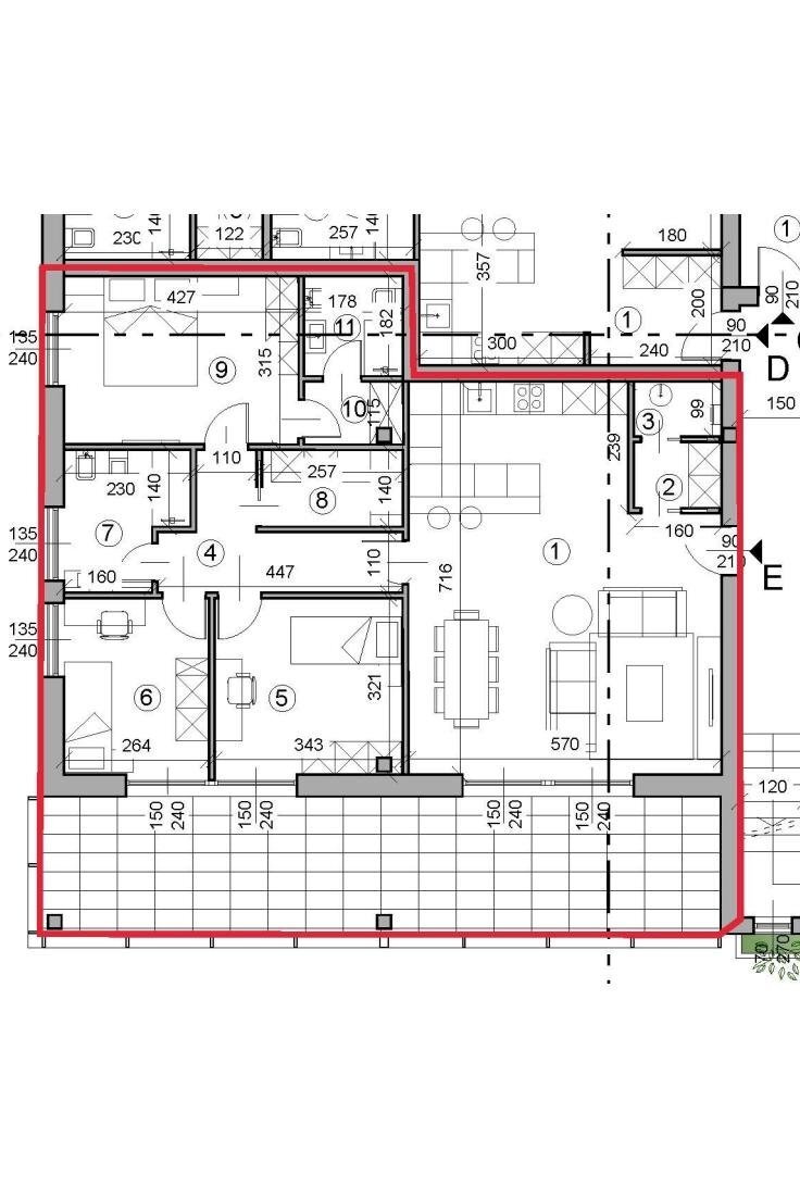 Attic via Vittorio Veneto, 13, Luvinate - floor plans 1