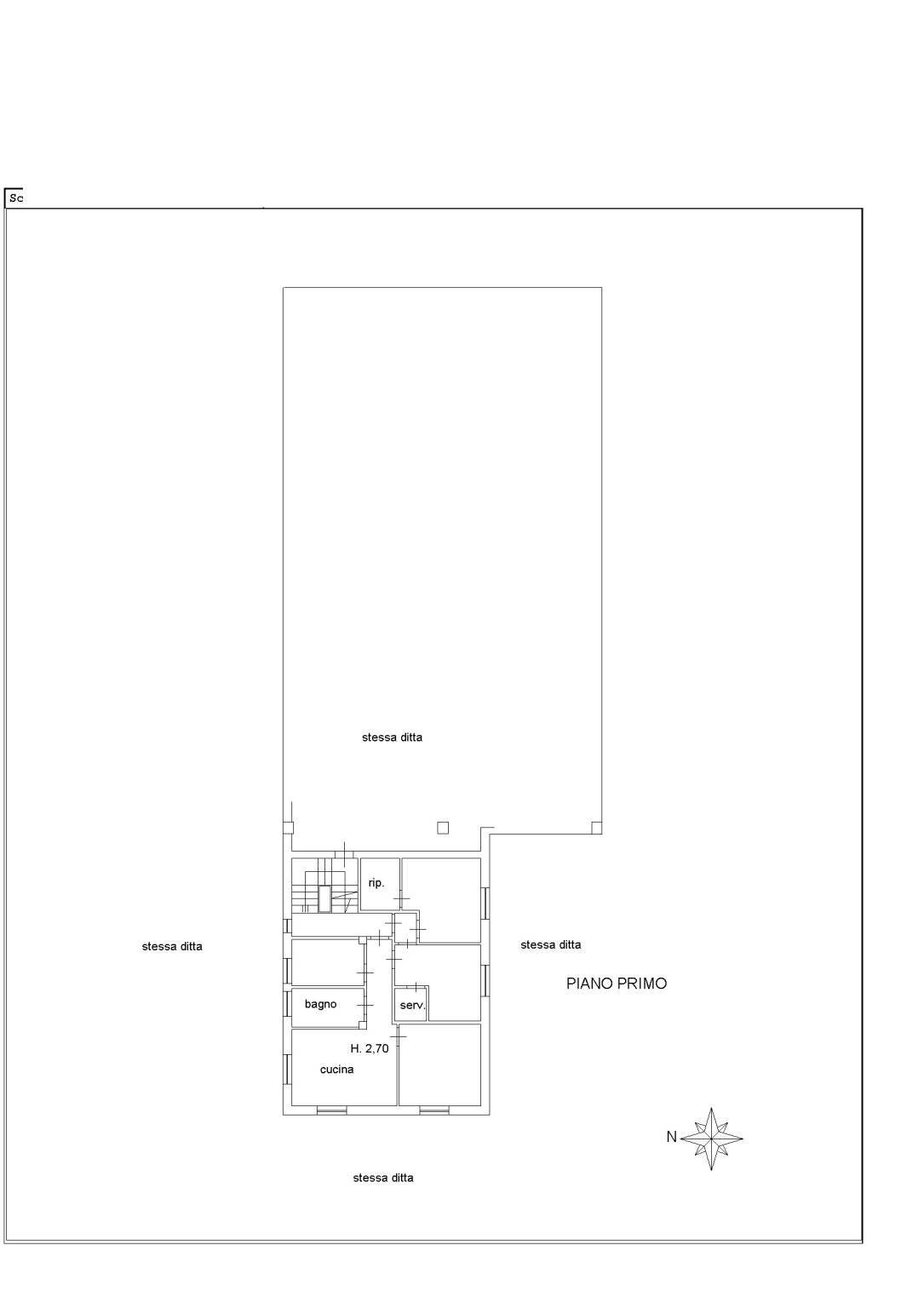 Casa indipendente via Pianfei, Villanova Mondovì - planimetria 1