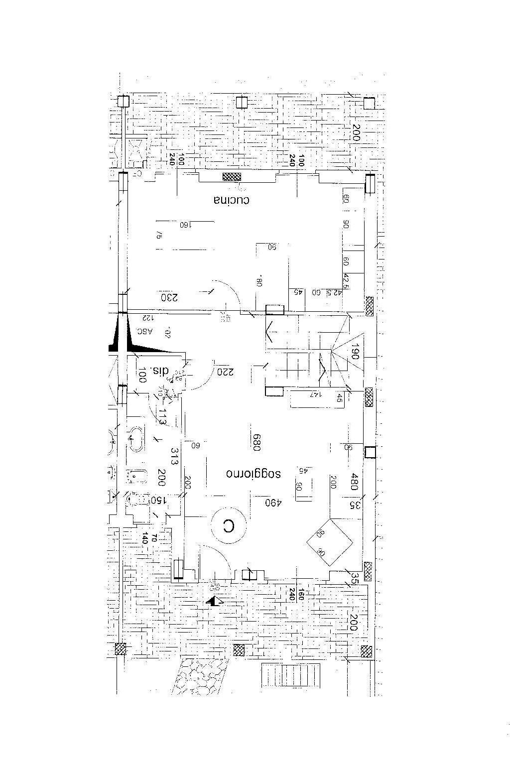 Terraced Villa via Luigi Calabresi, 41, Venaria Reale - floor plans 1