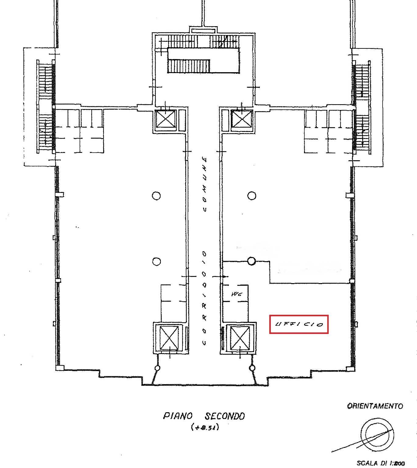Ufficio corso Unione Sovietica, 612, Torino (zona Mirafiori Sud) - planimetria 1
