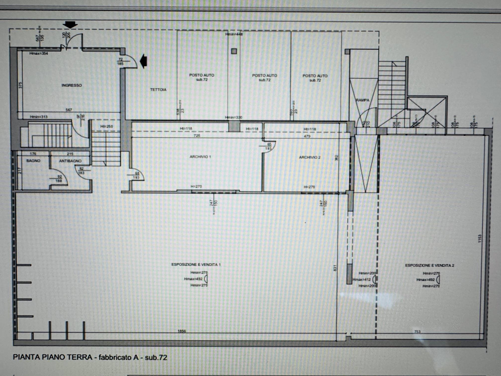 Shop Casalecchio di Reno - floor plans 1