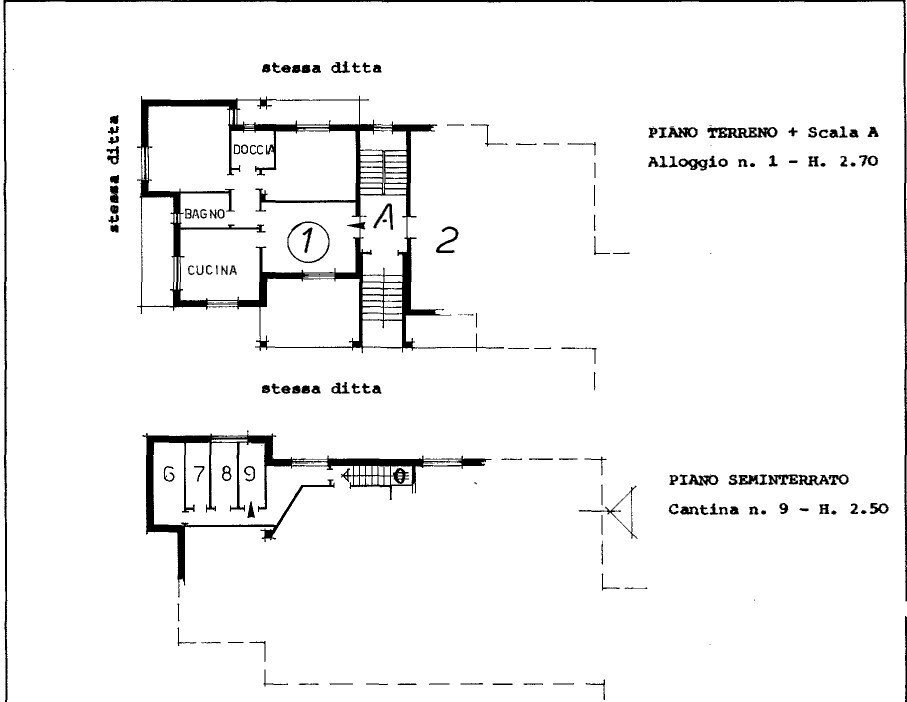 Quadrilocale corso Alessandria, Mombercelli - planimetria 1