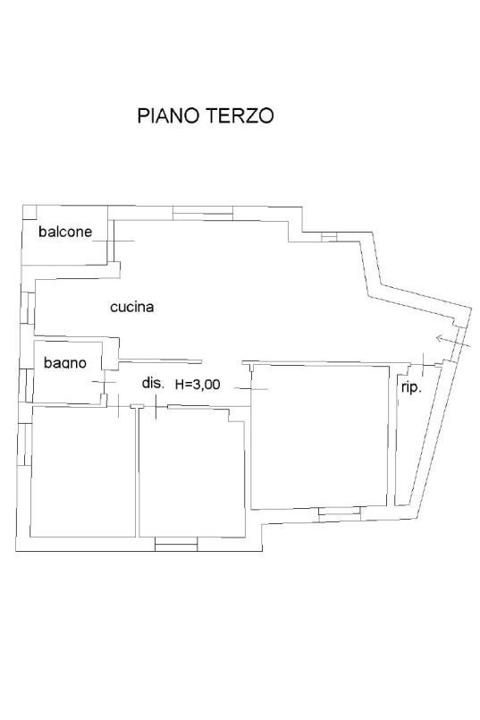 Appartamento via dell'Annunziata, 3, Mondovì - planimetria 1
