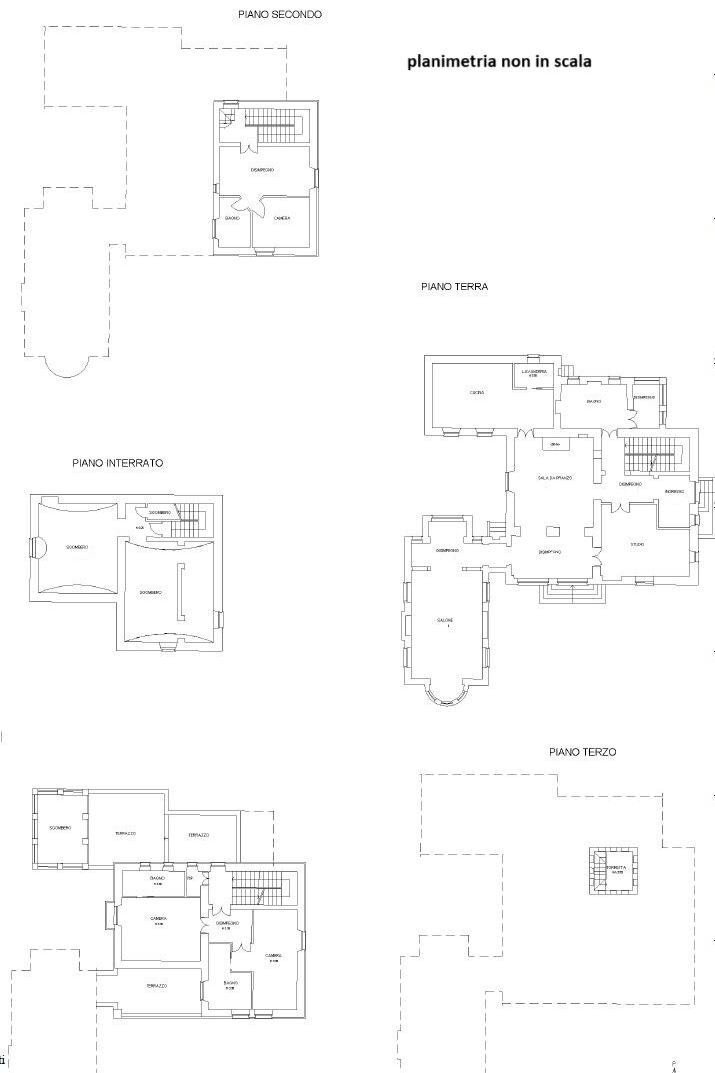 Villa strada Sant'Evasio, Ovada - floor plans 1