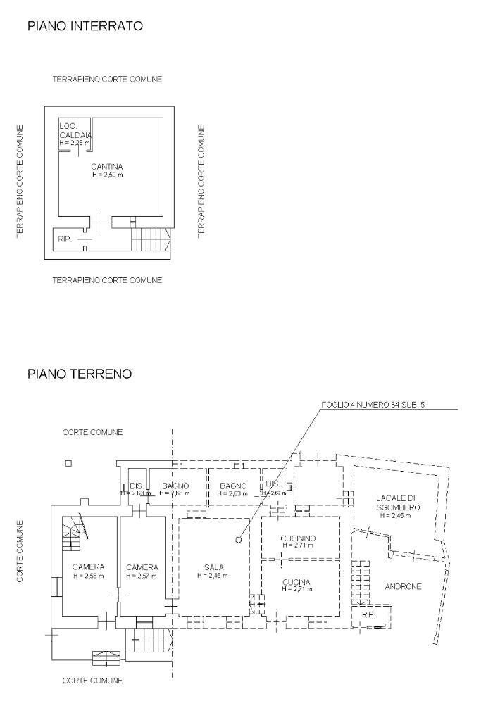 Independent house Via provinciale, Inverso Pinasca - floor plans 1