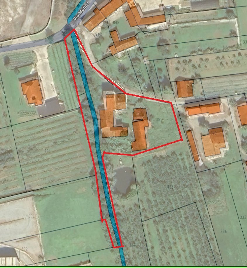 Independent house via molino, 34, Envie - floor plans 1