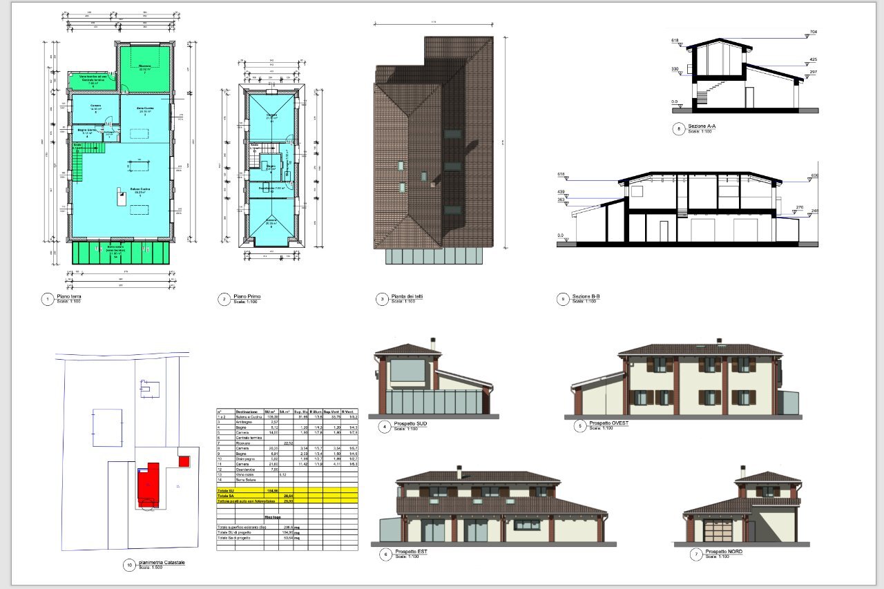 Villa Unifamiliare Castenaso - planimetria 1