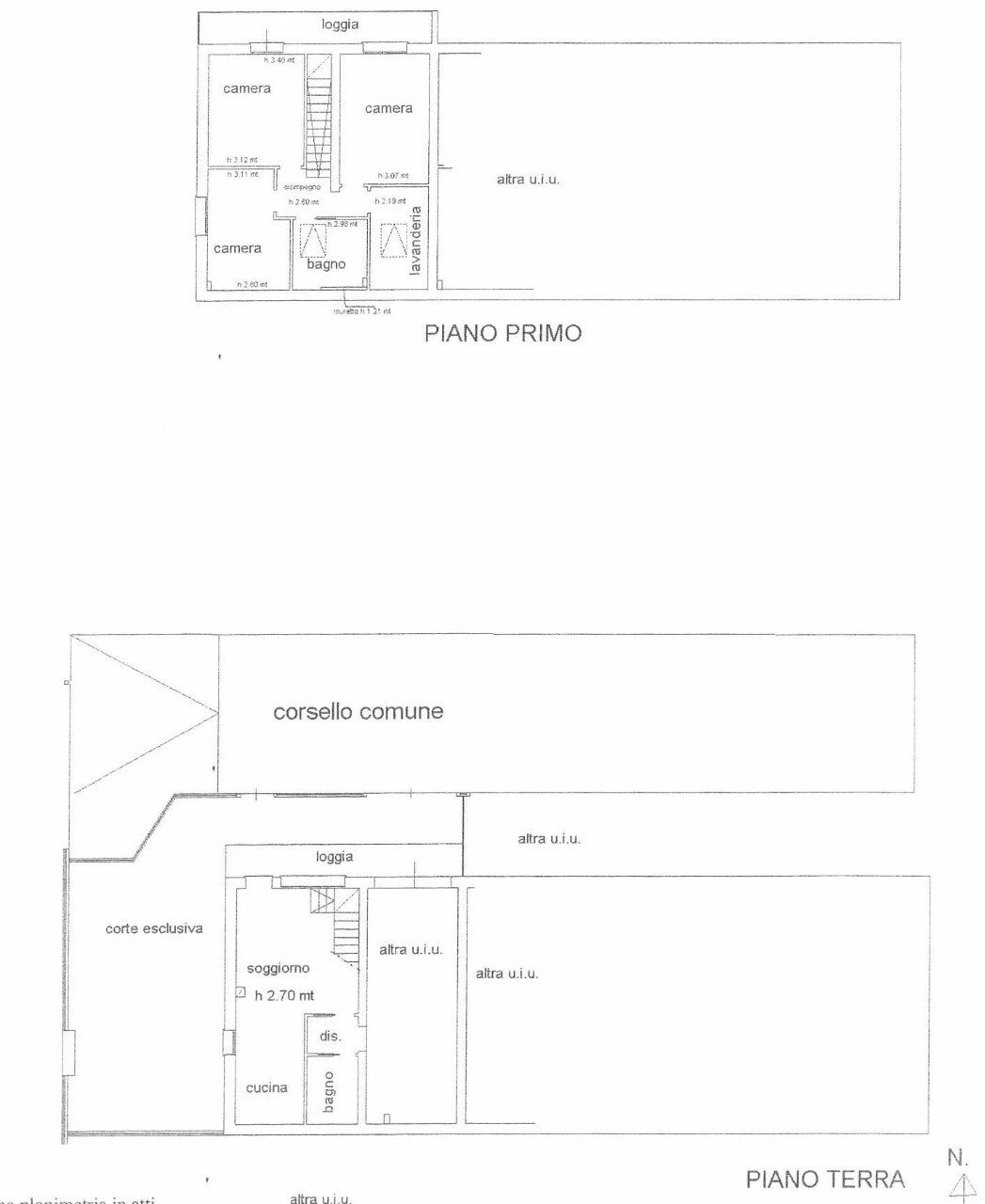 Terraced Villa Castel San Pietro Terme - floor plans 1