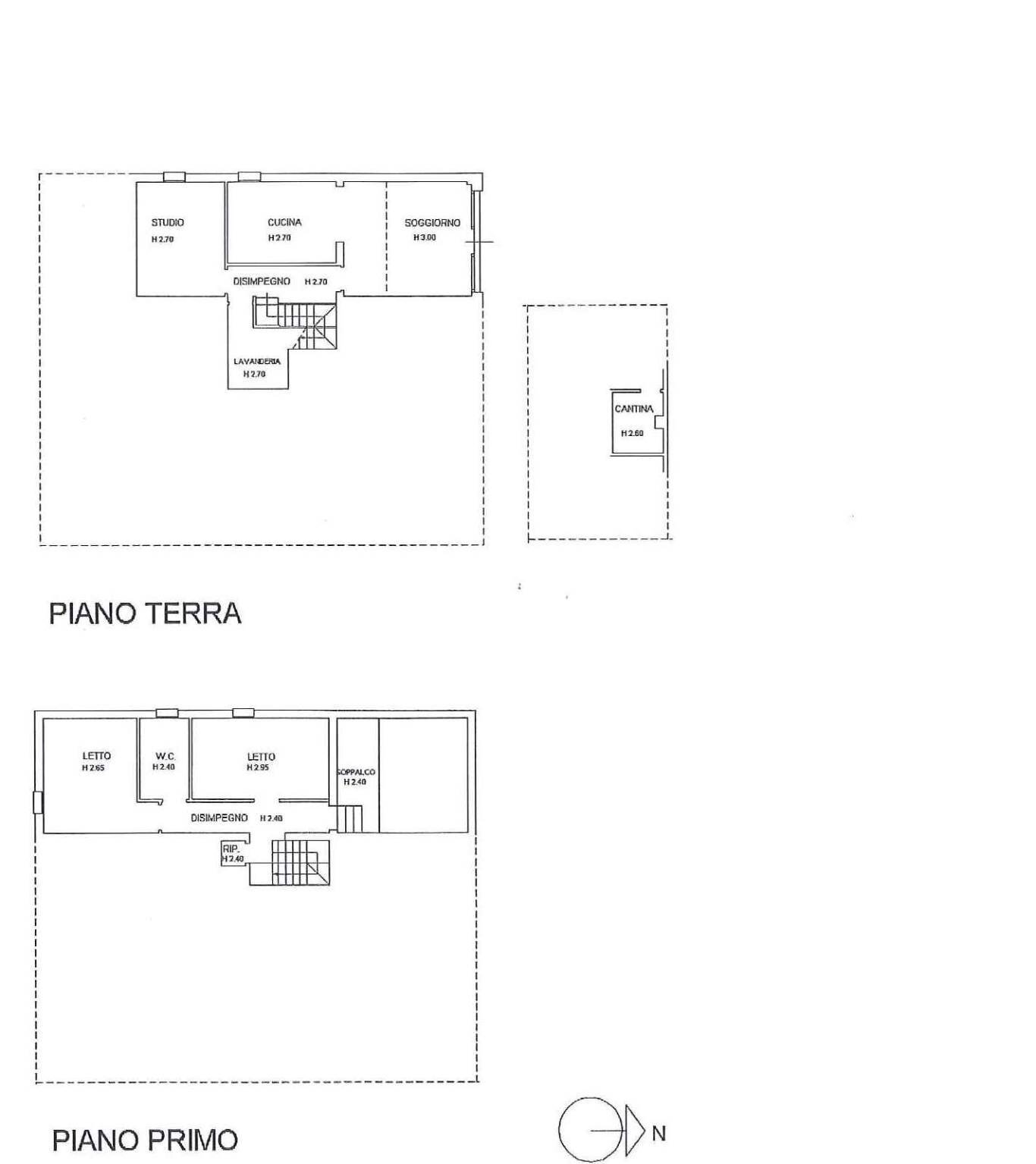 Casa indipendente via San Martino, Monte San Pietro - planimetria 1