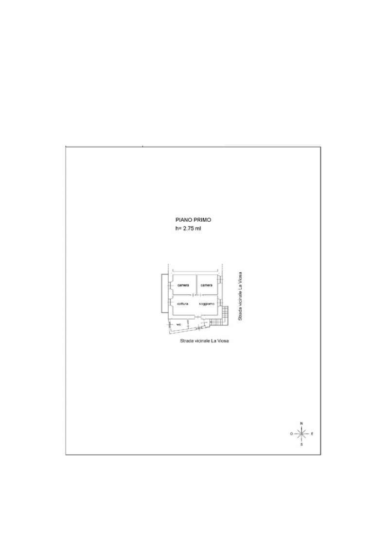 Planimetria - Trilocale strada comunale LaViosa, Framura - planimetria 1