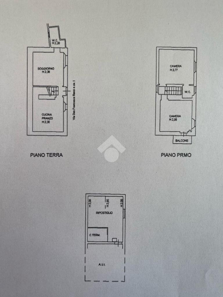 Casa indipendente Via don francesco renzi, Borghi - planimetria 1